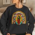 Our Lady Virgen De Guadalupe Virgin Mary Madre Mía Rainbow Women Sweatshirt Gifts for Her