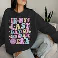 In My Last Day 2Nd Grade Era Smile Face Last Day Of School Women Sweatshirt Gifts for Her