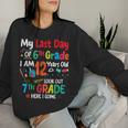 My Last Day Of 6Th Grade I'm 12 Years Old Look Out 7Th Grade Women Sweatshirt Gifts for Her