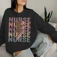 Leopard Nurse Leopard Nurses Day Women Women Sweatshirt Gifts for Her
