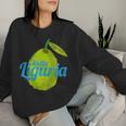 Liguria Retro Olive Italy Vintage Souvenir Women Sweatshirt Gifts for Her