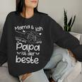 Mama & Ich Sind Uns Einig Papa Ist Der Beste Muttertag Sweatshirt Frauen Geschenke für Sie