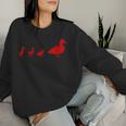 Mama Duck 3 Ducklings Animal Family R Women Sweatshirt Gifts for Her