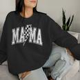 Mama Lightning Bolt Checkered Mother's Day Varsity For Mom Women Sweatshirt Gifts for Her