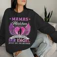 Mamas Girl Ich War Once Sein Angel Jetzt Ist Er Meiner S Sweatshirt Frauen Geschenke für Sie