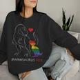 MamasaurusRex Dinosaur Mama Saurus Family Matching Lgbt Women Sweatshirt Gifts for Her