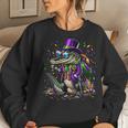 Mardigator Mardi Gras Alligator Costume Mardi Gras Women Sweatshirt Gifts for Her