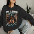 Melanin Cowgirl Rodeo Queen Country Girl African American Women Sweatshirt Gifts for Her