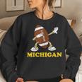 Michigan Yellow Blue Mi Foot Ball Michigan Women Sweatshirt Gifts for Her
