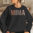 Mima Leopard Print Mom Cute Grandma Women Sweatshirt Gifts for Her