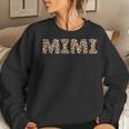 Mimi Leopard Cheetah Animal Print Proud Grandma Grandmother Women Sweatshirt Gifts for Her