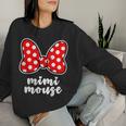 Mimi Mouse Family Vacation Bow Women Sweatshirt Gifts for Her