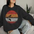 Mockingbird Bird Sunset Retro Style Safari Vintage 70S Women Sweatshirt Gifts for Her