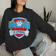 Mom Of The Birthday Boy Girl Dog Paw Family Matching Women Sweatshirt Gifts for Her