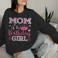 Mom Of The Birthday Girl Cute Pink Matching Family Party Women Sweatshirt Gifts for Her
