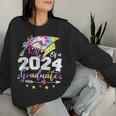 Mom Senior 2024 Proud Mom Of A Class Of 2024 Graduate Mothe Women Sweatshirt Gifts for Her