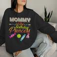 Mommy Of The Birthday Princess Bday Girl Family Donut Candy Women Sweatshirt Gifts for Her