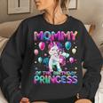 Mommy Of The Birthday Princess Girl Flossing Unicorn Mom Women Sweatshirt Gifts for Her