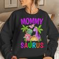 Mommy Saurus Birthday Boy Mom Dinosaur First Birthday Women Sweatshirt Gifts for Her