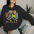 Muttertagsgeschenk Für Mama Personalisiert Super Mama Sweatshirt Frauen Geschenke für Sie