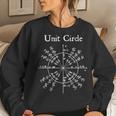 Nerdy Unit Circle Trigonometry Calculus Math Teacher Geek Women Sweatshirt Gifts for Her