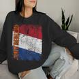 Netherlands Orange Flag Women's Children's Sweatshirt Frauen Geschenke für Sie