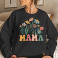 New Mama Wildflower First Birthday & Baby Shower Women Sweatshirt Gifts for Her