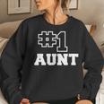 Number One Aunt No 1 Best Mama Auntie Women Sweatshirt Gifts for Her