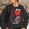 Nurse Valentines Day Valentine Scrub Top Scrubs Cna Women Sweatshirt Gifts for Her