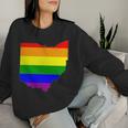 Ohio Gay Pride Rainbow Lgbt Women Sweatshirt Gifts for Her