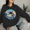 Orca Whale Squad Family Sea Animal Wildlife Boys & Girls Women Sweatshirt Gifts for Her
