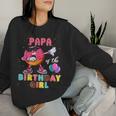 Papa Des Geburtstags-Mädchen Donut Dab Geburtstag Sweatshirt Frauen Geschenke für Sie