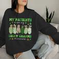 My Patients Are My Lucky Nicu Nurse Charm St Patrick's Day Women Sweatshirt Gifts for Her