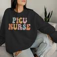 Picu Nurse Week Groovy Appreciation Day For For Work Women Sweatshirt Gifts for Her