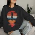Piña Retrointage Sunset Style Cuello Sudadera Mujer Regalos para ella