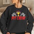 Pit Crew Family Birthday Party Racing Race Car Women Sweatshirt Gifts for Her