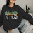 Pot Head Plant Gardener Women Sweatshirt Gifts for Her