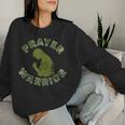 Prayer Warrior Camo Faith God As Silhouette Women Sweatshirt Gifts for Her
