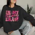 In My Pregnant Era Pregnancy New Mom Groovy Mother's Day Women Sweatshirt Gifts for Her