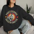 Professional Chicken Chaser Chicken Whisperer Farmer Women Sweatshirt Gifts for Her