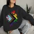 Progress Pride Rainbow Flag For Inclusivity Women Sweatshirt Gifts for Her