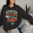 Promoted To Cat Dad Retirement Cats Owner Lovers Women Sweatshirt Gifts for Her