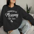Promoted To Mommy Est 2024 Soon To Be Mom 2024 Mother's Day Women Sweatshirt Gifts for Her