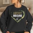 Proud Army Mom Clothing Military Heart Camouflage Women Sweatshirt Gifts for Her