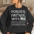Proud Border Patrol Agent Wife Thin Green Line Us Flag Wives Women Sweatshirt Gifts for Her