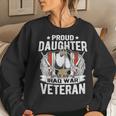 Proud Daughter Of Iraq Veteran Dog Tags Military Child Women Sweatshirt Gifts for Her