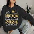 Proud Mother 2024 Summa Cum Laude Graduate Class 2024 Grad Women Sweatshirt Gifts for Her