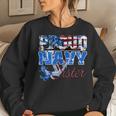 Proud Navy Sister Patriotic Sailor Siblings Day Women Sweatshirt Gifts for Her
