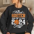 Proud Sister Of A 2024 Senior Basketball Graduate Women Sweatshirt Gifts for Her