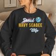 Proud Us Navy Seabee Wife Veteran Day Women Sweatshirt Gifts for Her